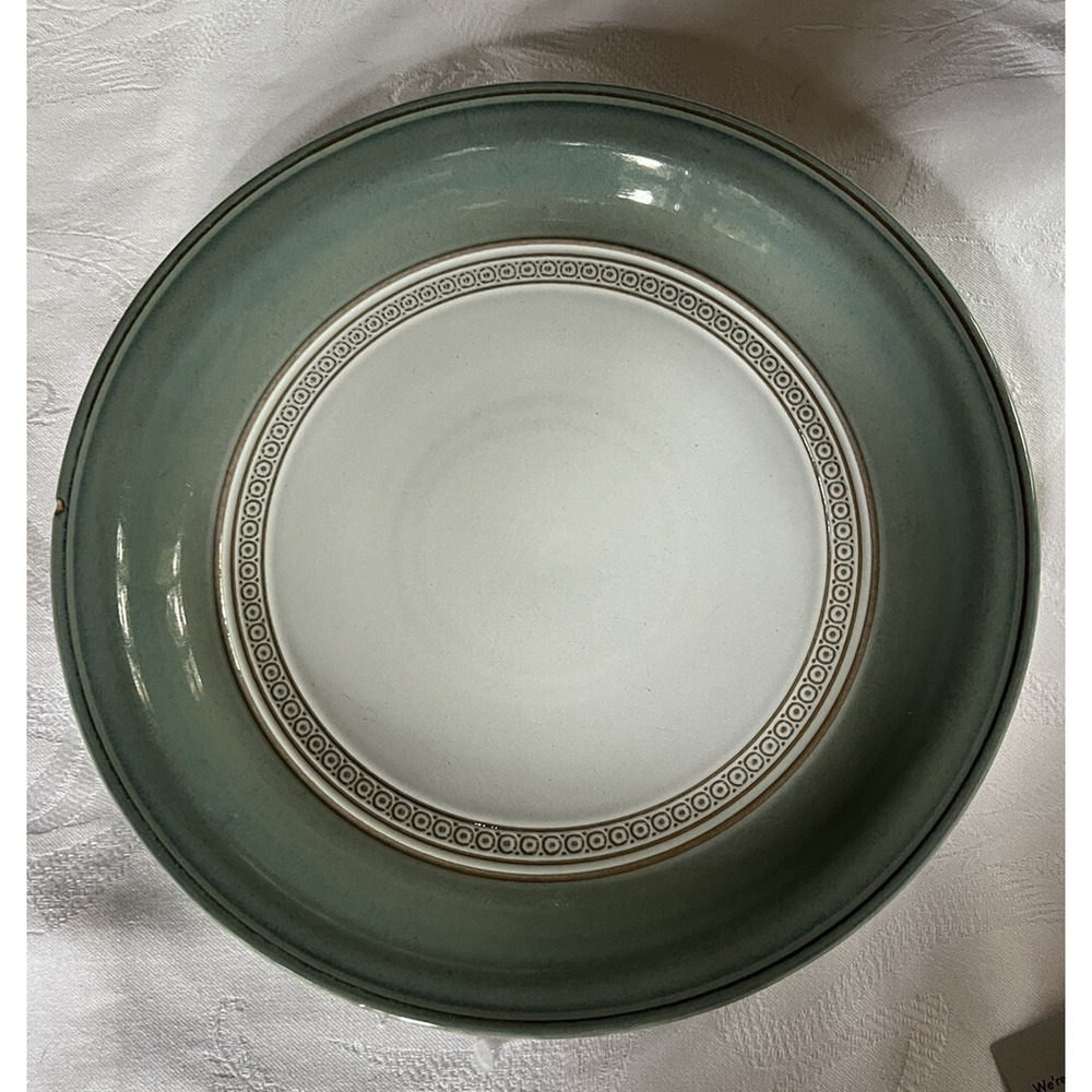 Blue Denby Venice 10 3/4" Dinner Plate Small Chip